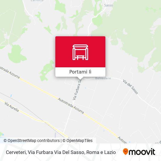 Mappa Cerveteri, Via Furbara Via Del Sasso