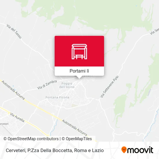 Mappa Cerveteri, P.Zza Della Boccetta