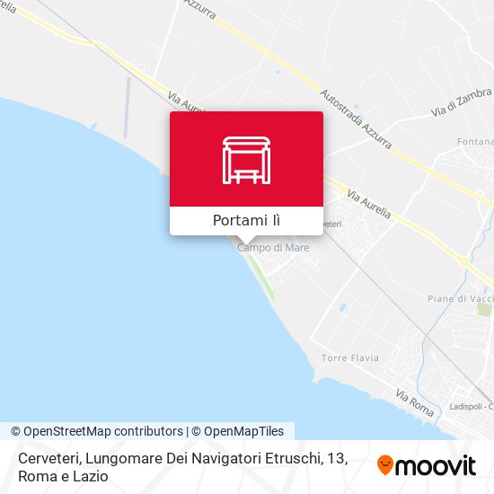 Mappa Cerveteri, Lungomare Dei Navigatori Etruschi, 13