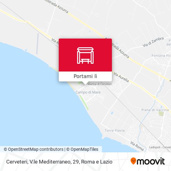 Mappa Cerveteri, V.le Mediterraneo, 29
