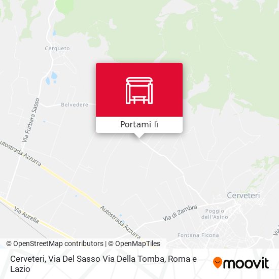 Mappa Cerveteri, Via Del Sasso Via Della Tomba