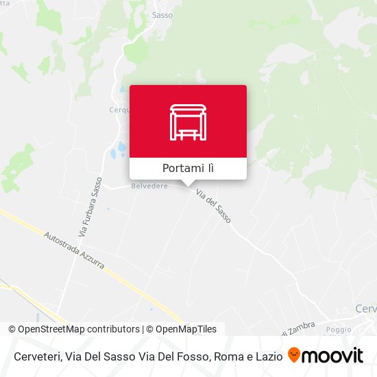 Mappa Cerveteri, Via Del Sasso Via Del Fosso