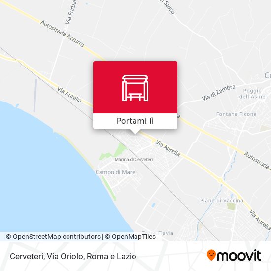 Mappa Cerveteri, Via Oriolo