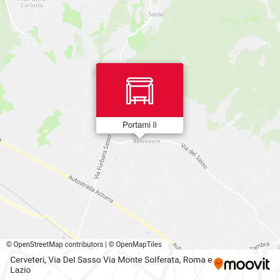Mappa Cerveteri, Via Del Sasso Via Monte Solferata