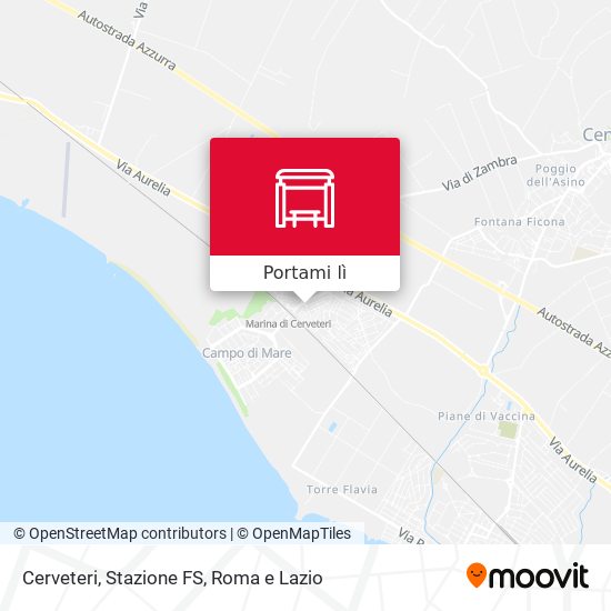 Mappa Cerveteri, Stazione FS