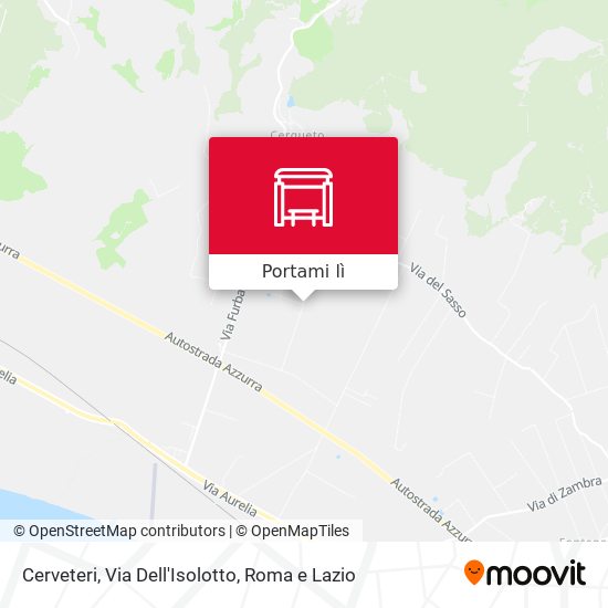 Mappa Cerveteri, Via Dell'Isolotto