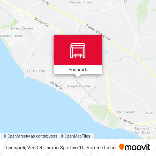 Mappa Ladispoli, Via Del Campo Sportivo 10