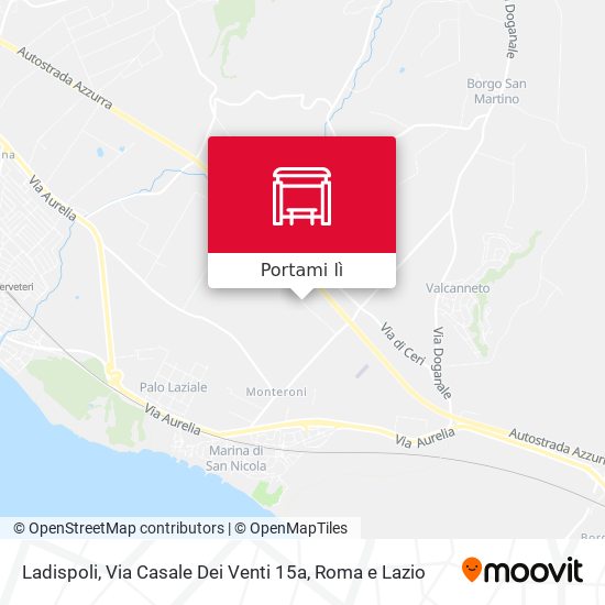 Mappa Ladispoli, Via Casale Dei Venti 15a