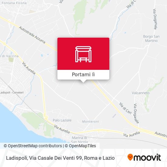 Mappa Ladispoli, Via Casale Dei Venti 99