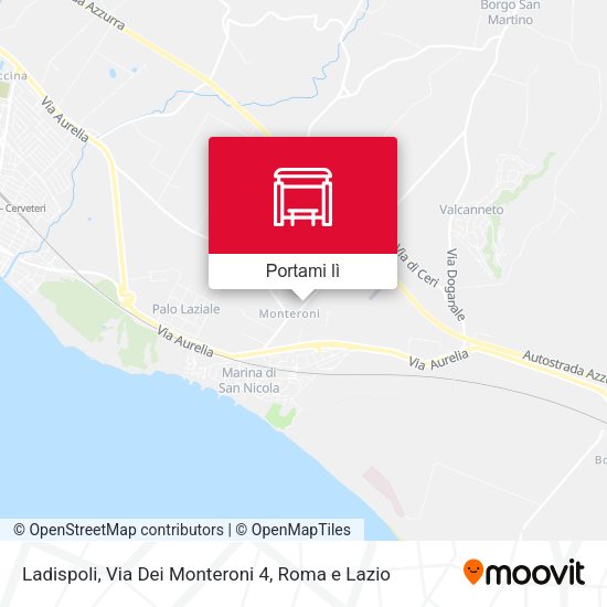 Mappa Ladispoli, Via Dei Monteroni 4