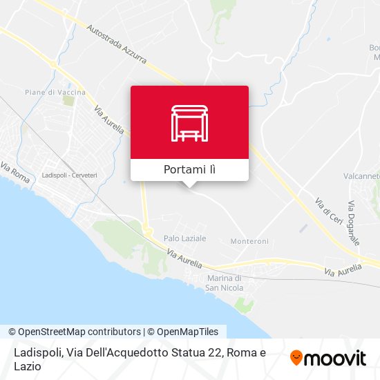Mappa Ladispoli, Via Dell'Acquedotto Statua 22