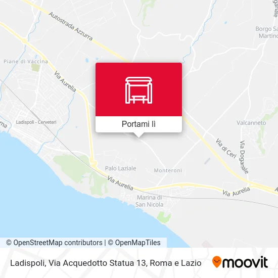 Mappa Ladispoli, Via Acquedotto Statua 13