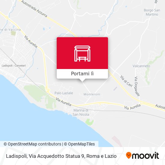 Mappa Ladispoli, Via Acquedotto Statua 9