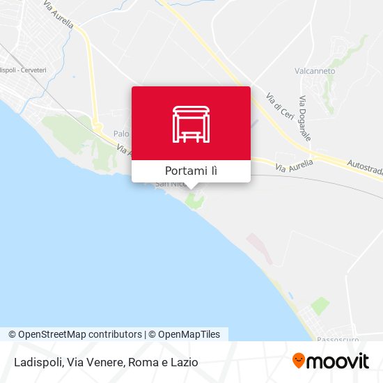 Mappa Ladispoli, Via Venere
