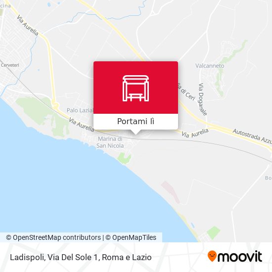 Mappa Ladispoli, Via Del Sole 1
