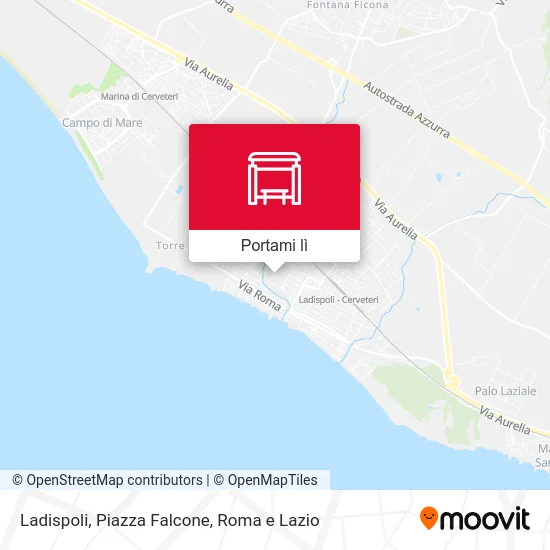Mappa Ladispoli, Piazza Falcone