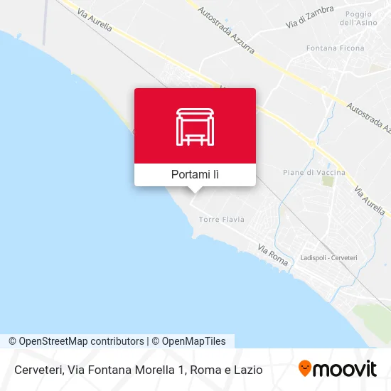 Mappa Cerveteri, Via Fontana Morella 1