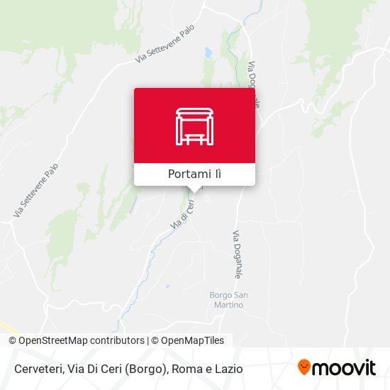 Mappa Cerveteri, Via Di Ceri (Borgo)