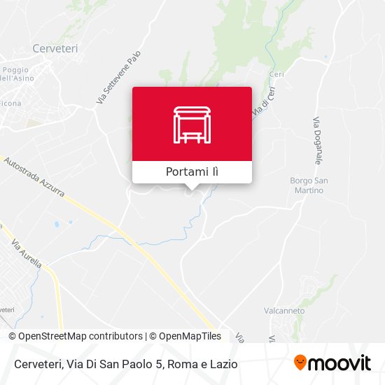 Mappa Cerveteri, Via Di San Paolo 5