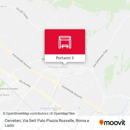 Mappa Cerveteri, Via Sett Palo Piazza Rosselle