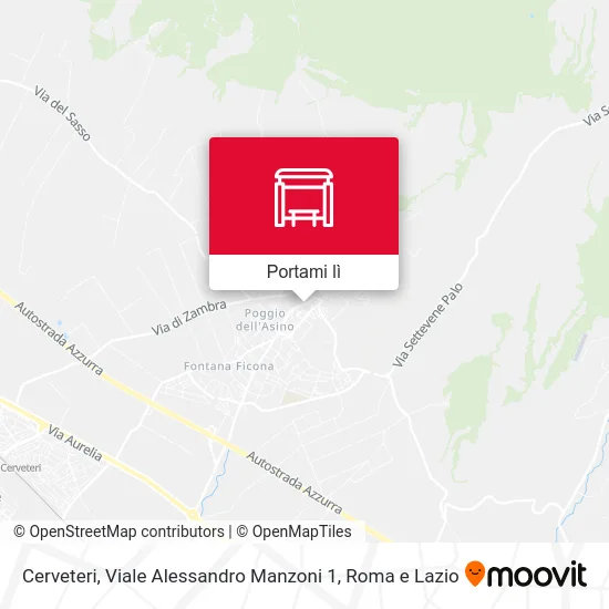 Mappa Cerveteri, Viale Alessandro Manzoni 1