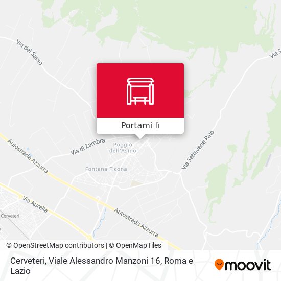 Mappa Cerveteri, Viale Alessandro Manzoni 16