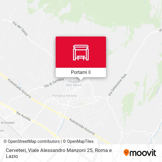 Mappa Cerveteri, Viale Alessandro Manzoni 25