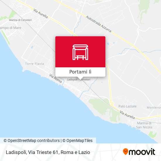 Mappa Ladispoli, Via Trieste 61