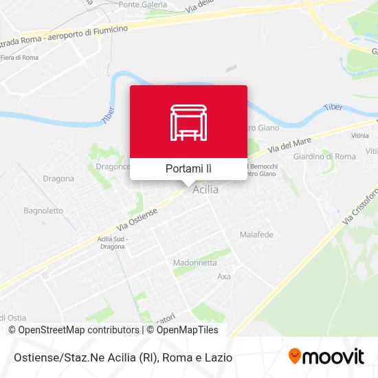 Mappa Ostiense/Staz.Ne Acilia (Rl)
