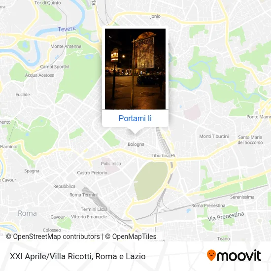 Mappa XXI Aprile/Villa Ricotti