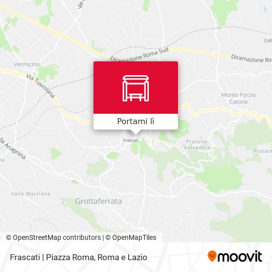 Mappa Frascati | Piazza Roma