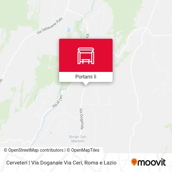 Mappa Cerveteri | Via Doganale Via Ceri