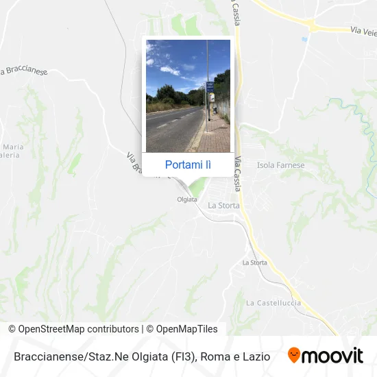 Mappa Braccianense / Staz.Ne Olgiata (Fl3)