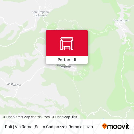 Mappa Poli | Via Roma (Salita Cadipozze)