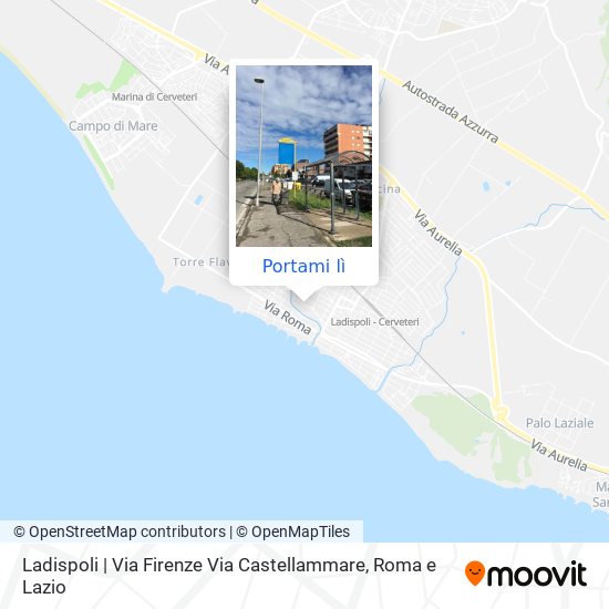 Mappa Ladispoli | Via Firenze Via Castellammare