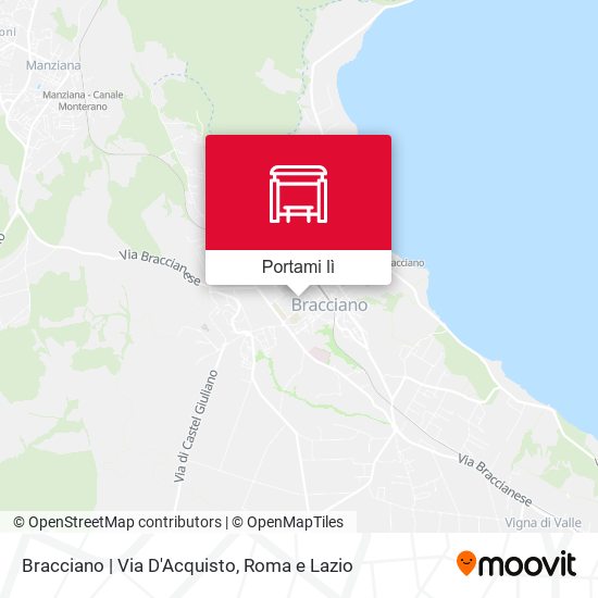 Mappa Bracciano | Via D'Acquisto