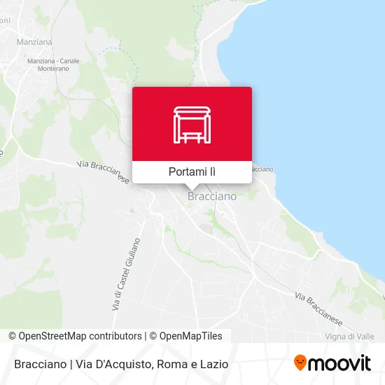 Mappa Bracciano | Via D'Acquisto