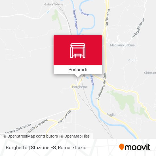 Mappa Borghetto Staz. FS