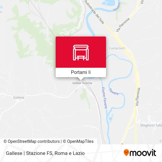 Mappa Gallese | Stazione FS