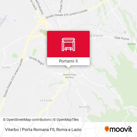 Mappa Viterbo | Porta Romana FS