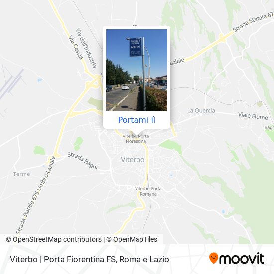Mappa Viterbo | Porta Fiorentina FS