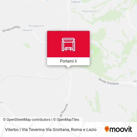 Mappa Viterbo | Via Teverina Via Grottana