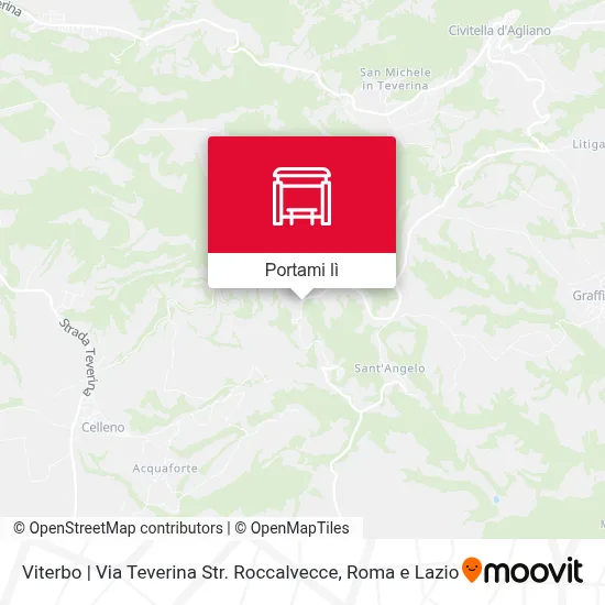 Mappa Viterbo | Via Teverina Str. Roccalvecce