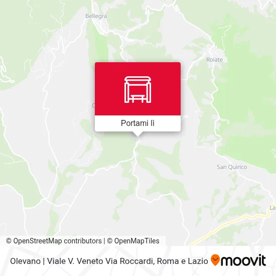 Mappa Olevano | Viale V. Veneto Via Roccardi