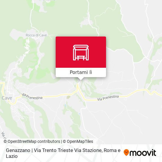Mappa Genazzano | Via Trento Trieste Via Stazione