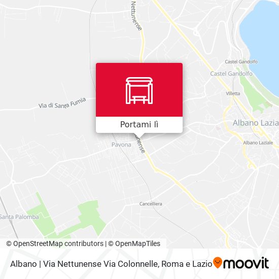 Mappa Albano | Via Nettunense Via Colonnelle