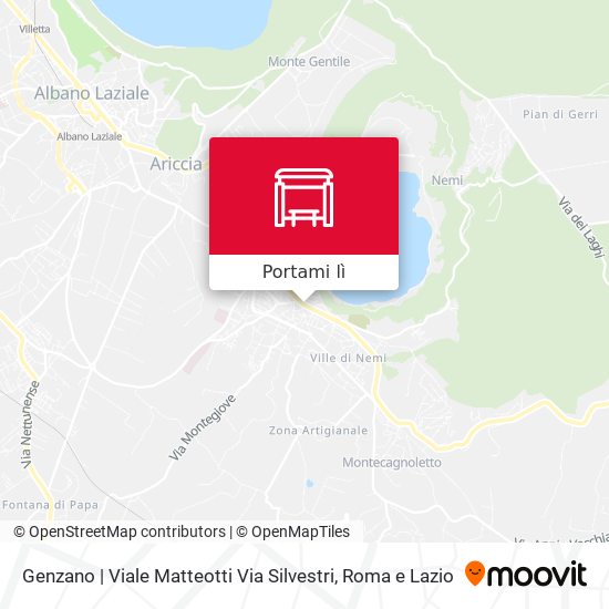 Mappa Genzano | Viale Matteotti Via Silvestri