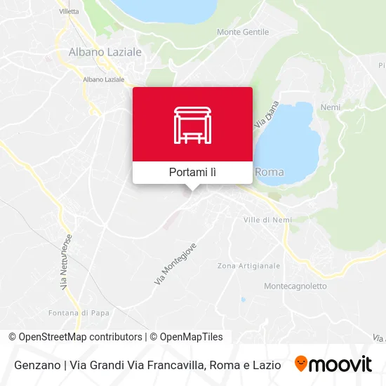 Mappa Genzano | Via Grandi Via Francavilla