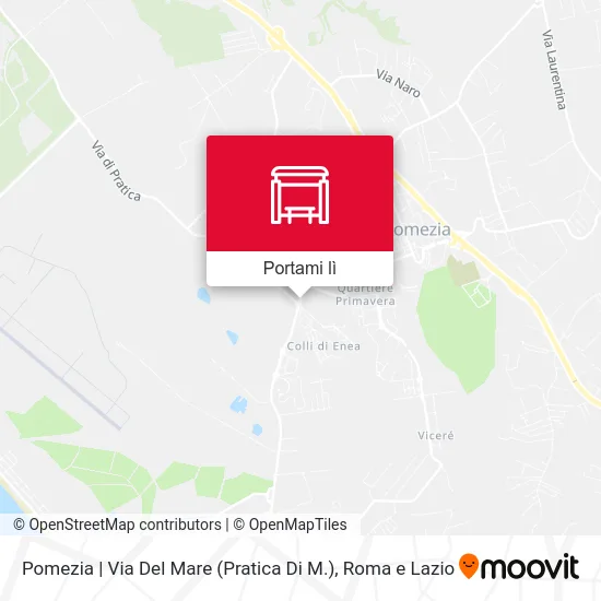 Mappa Pomezia | Via Del Mare (Pratica Di M.)