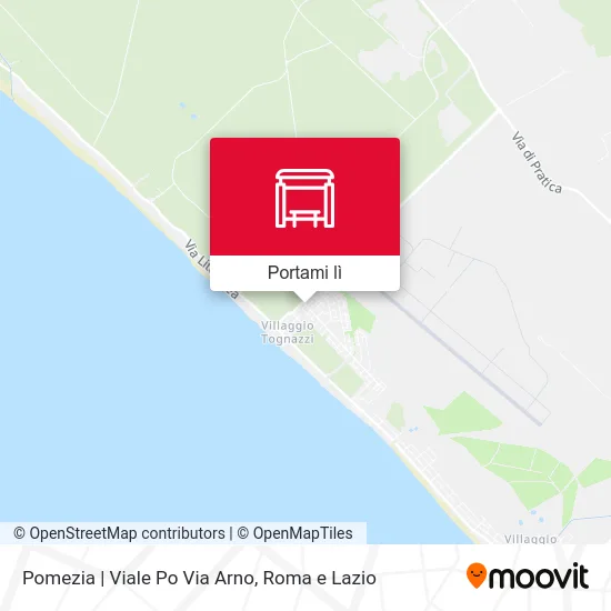 Mappa Pomezia | Viale Po Via Arno